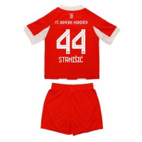 Stroje piłkarskie Bayern Munich Josip Stanisic #44 Koszulka Podstawowej dla dzieci 2025-26 Krótki Rękaw (+ szorty)